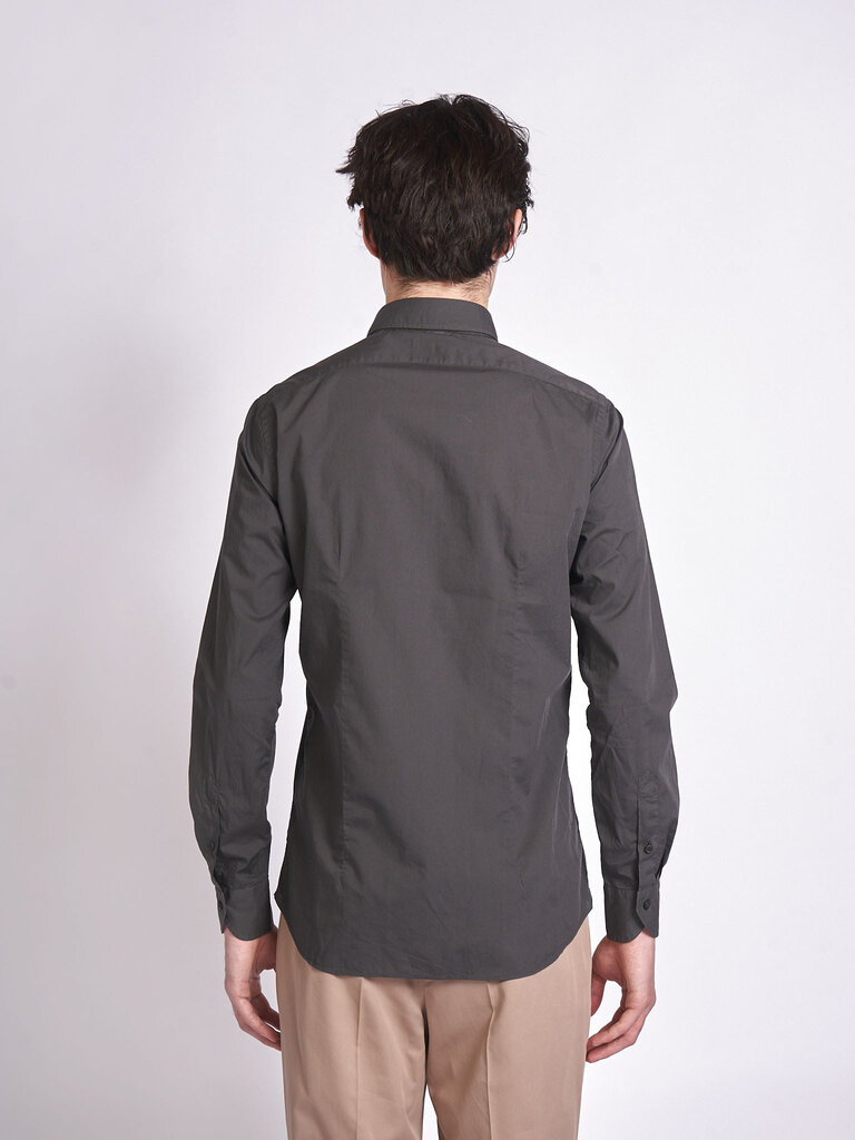 Xacus Chemise Garment Dyed 21192-748ML Charcoal