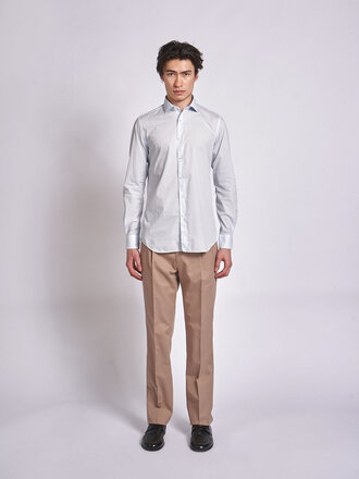 Xacus Light Blue Garment Dyed 21192-748ML Shirt