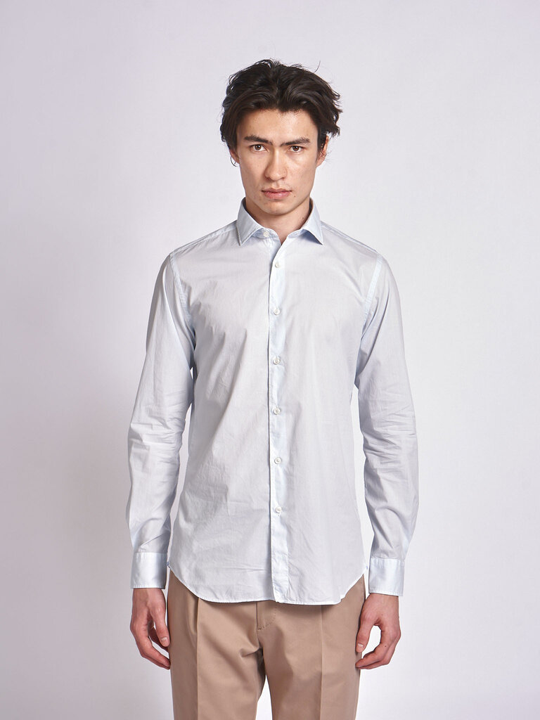 Xacus Light Blue Garment Dyed 21192-748ML Shirt