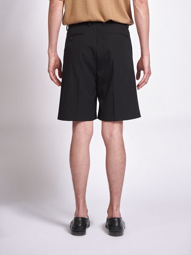 Auralee Black Light Wool Max Gabardine Shorts