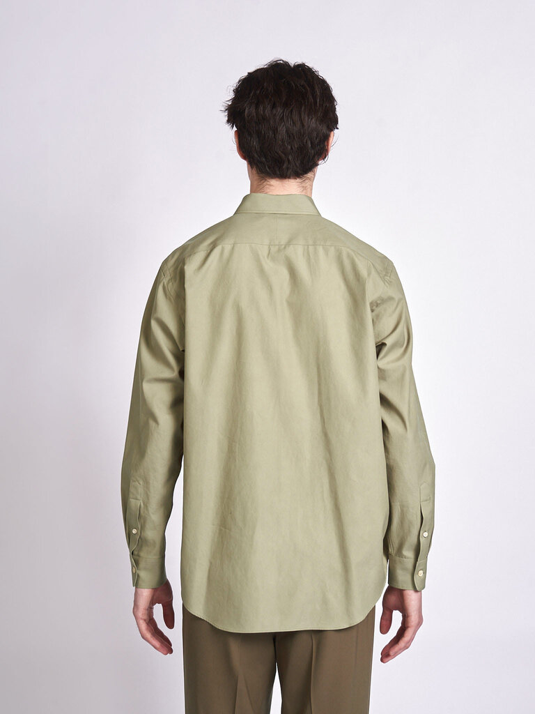 Auralee Chemise Washed Finx Twill Olive