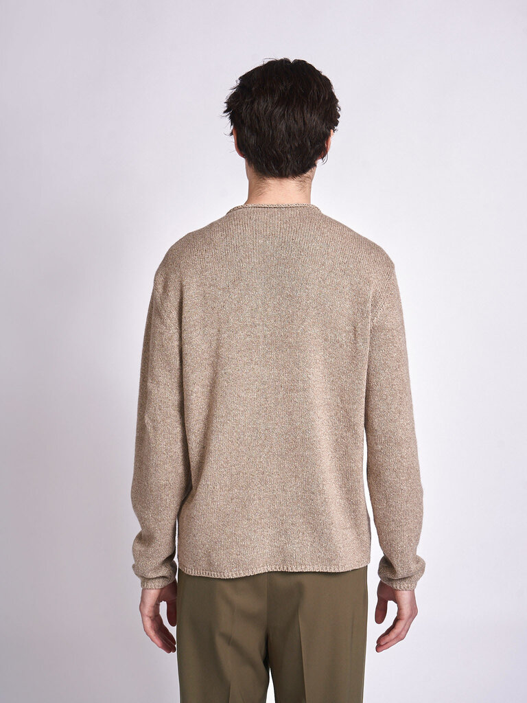 Auralee Chandail  Cashmere Silk Melange Beige