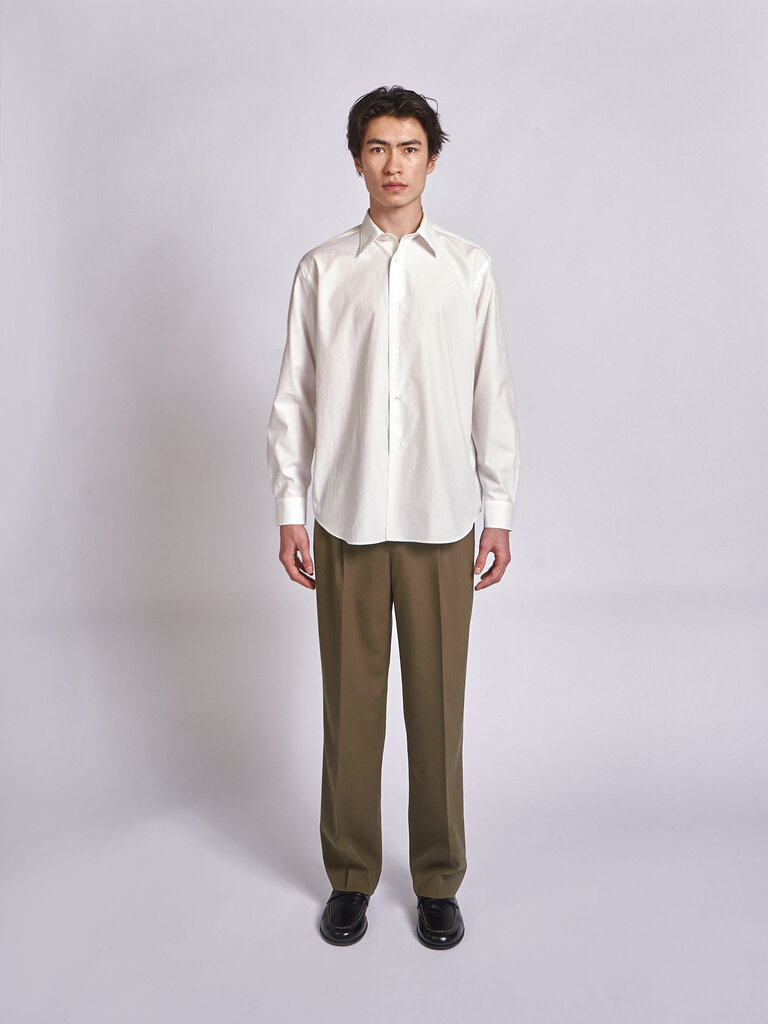 Auralee White Washed Finx Twill Shirt