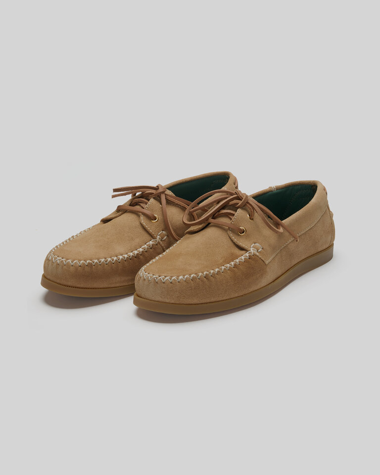 Vinny's Chaussures BOATMAN Beige Suede