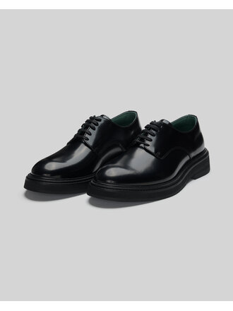 Vinny's Black Officer Derbee Shoes