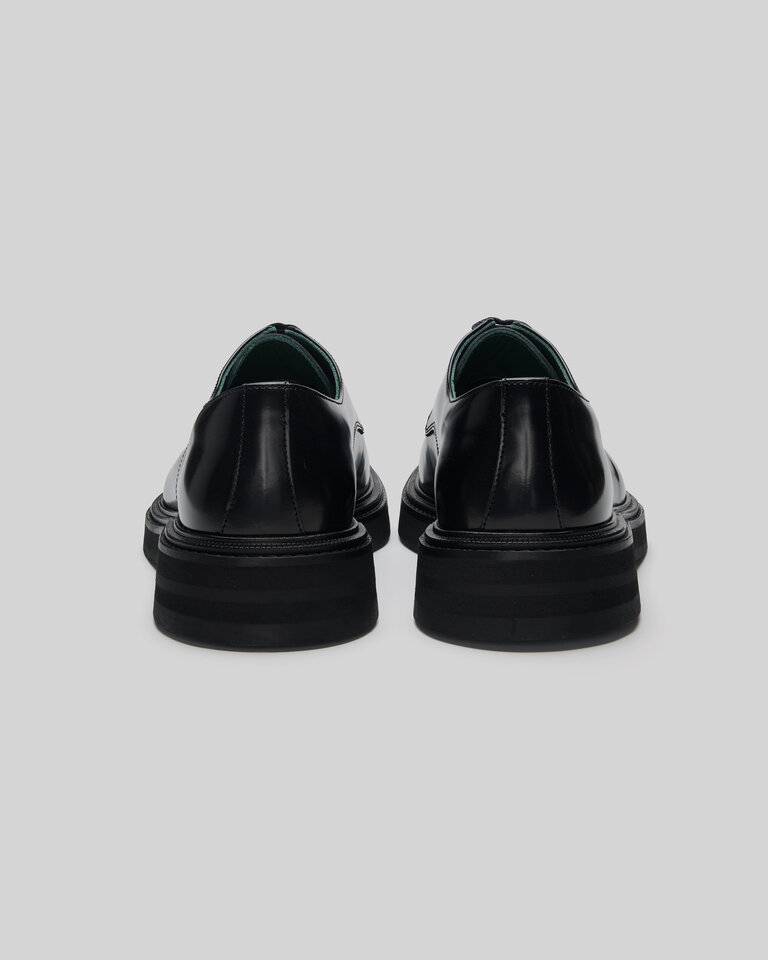 Vinny's Black Officer Derbee Shoes