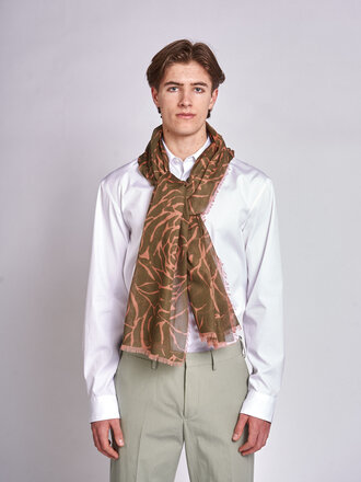 Dries Van Noten Foulard Fiesta Khaki