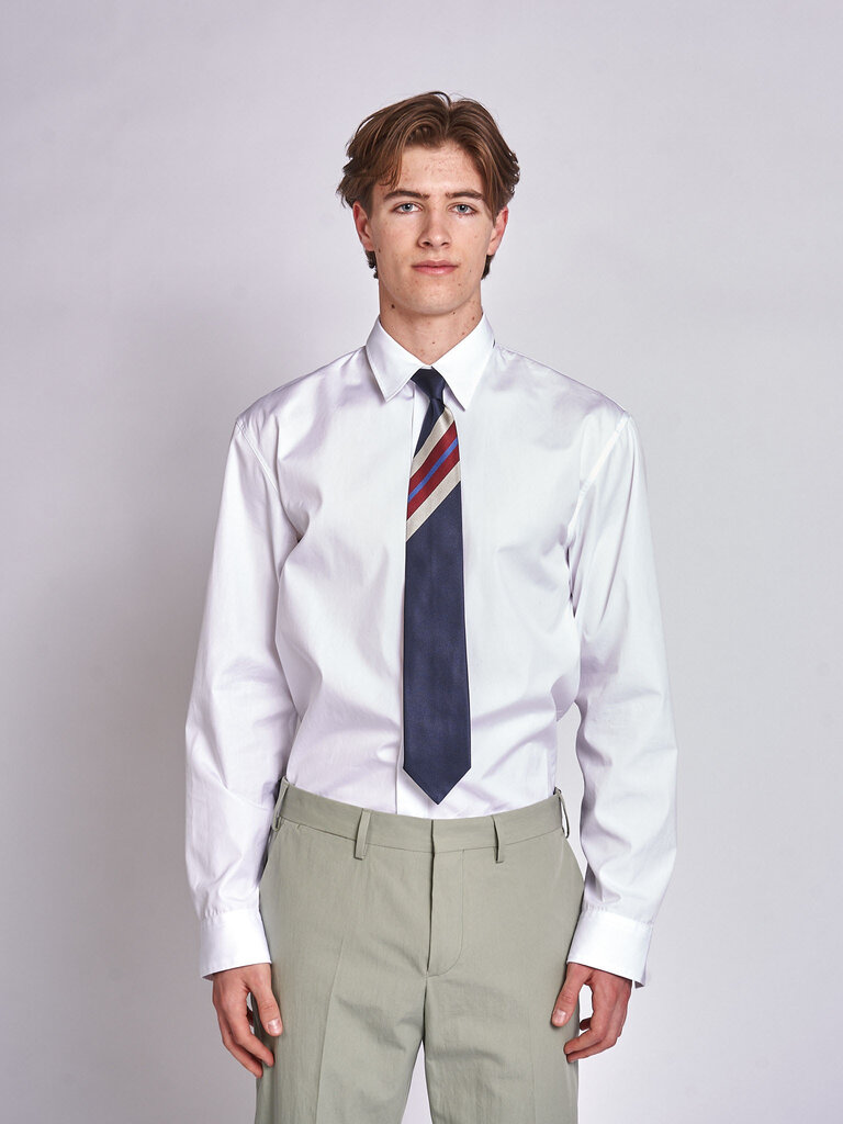 Dries Van Noten Cravate 102 Q.3905 Marine