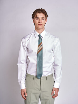 Dries Van Noten Cravate 102 Q.3905 Bleu Raf