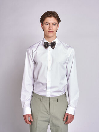 Dries Van Noten Old Rose Bow Tie