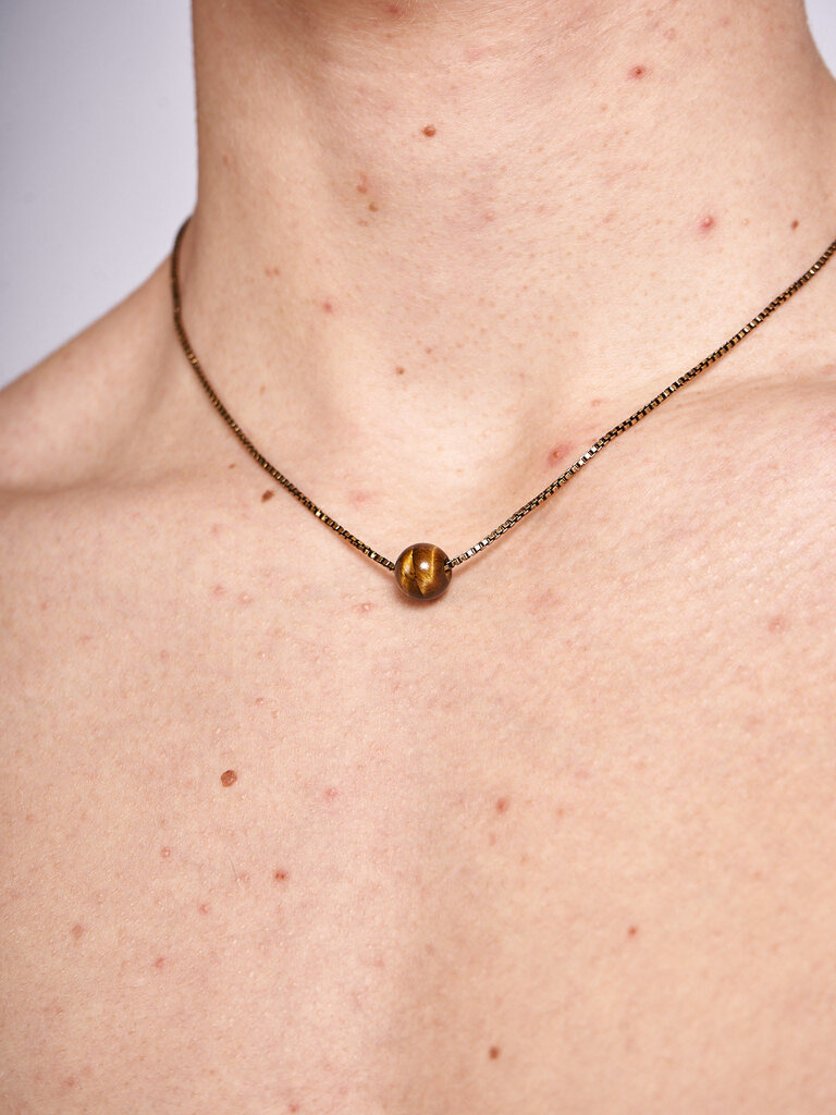 Dries Van Noten Tiger Eye M261-002 Q092  Necklace
