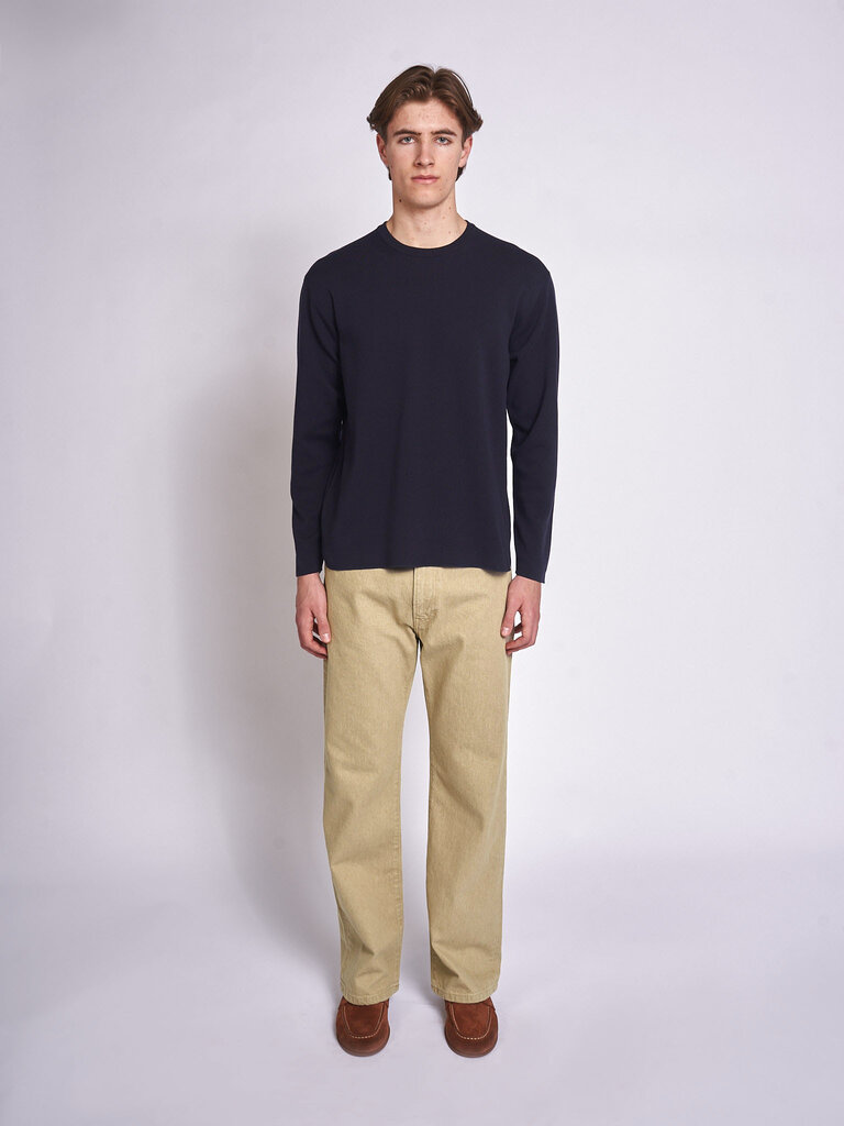 Batoner T-Shirt 32G Smooth Knit L/S Marine
