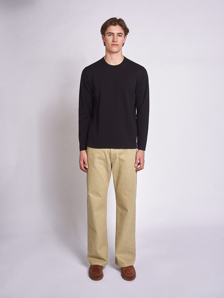 Batoner T-Shirt 32G Smooth Knit L/S Noir
