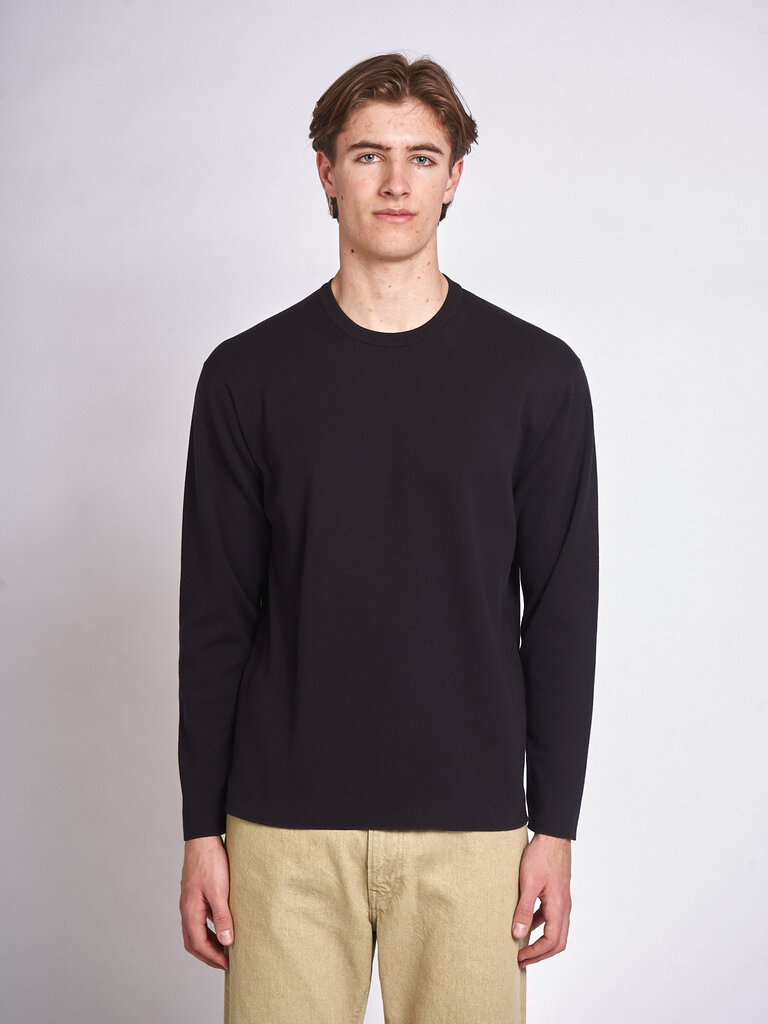 Batoner T-Shirt 32G Smooth Knit L/S Noir