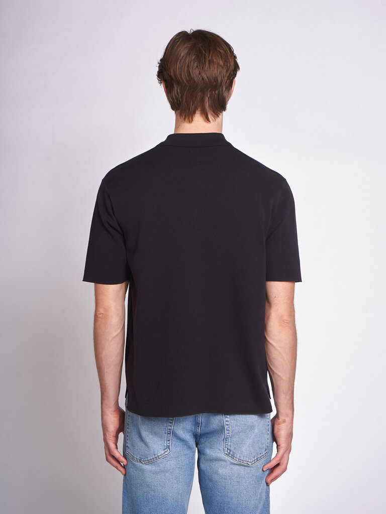 Batoner Polo 32G Smooth Knit S/S Noir