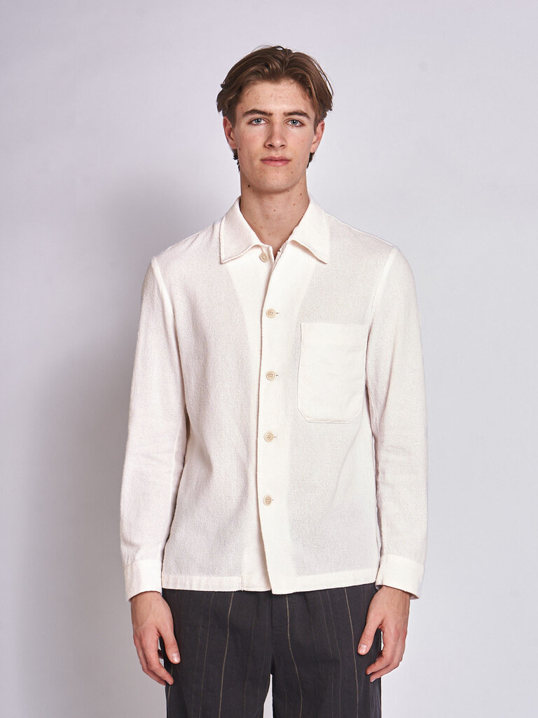 Barena White Cedrone Tramagio Overshirt