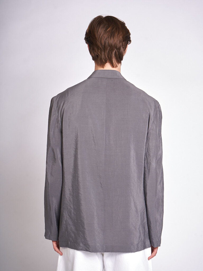 Lemaire Grey Soft DB Jacket