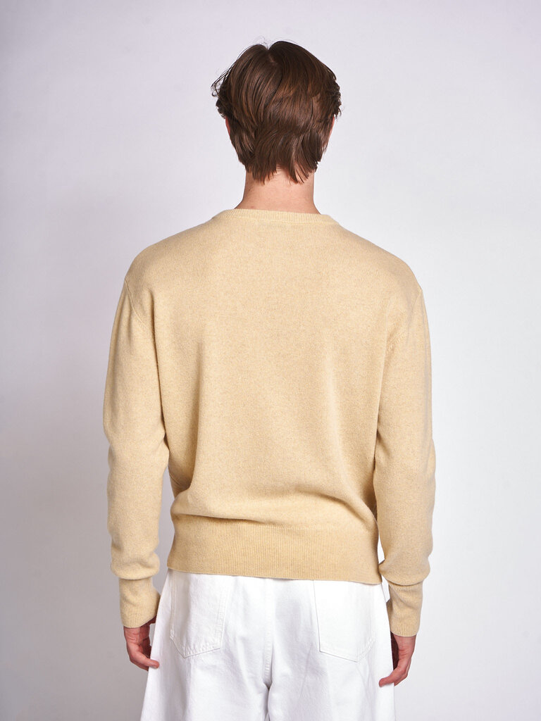 Lemaire Butter Yellow Crew Neck Sweater