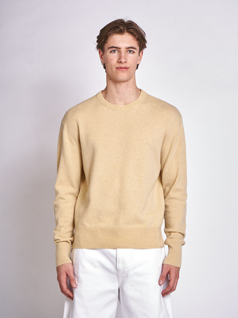 Lemaire Butter Yellow Crew Neck Sweater