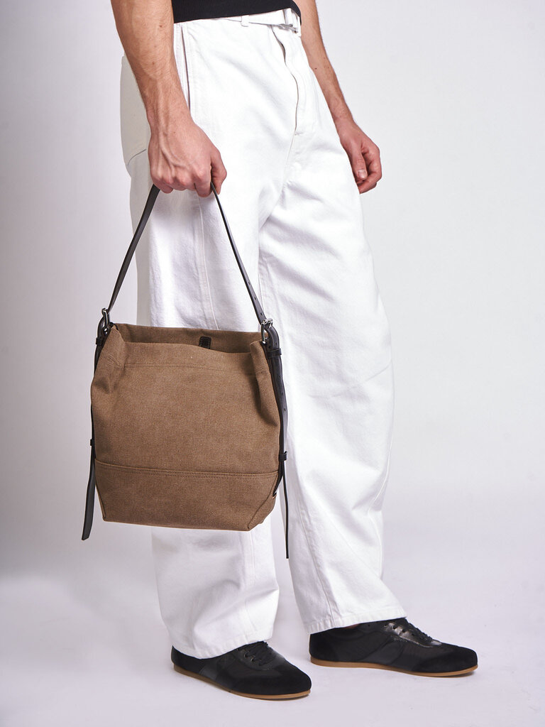 Lemaire Taupe Small Belted tote Bag