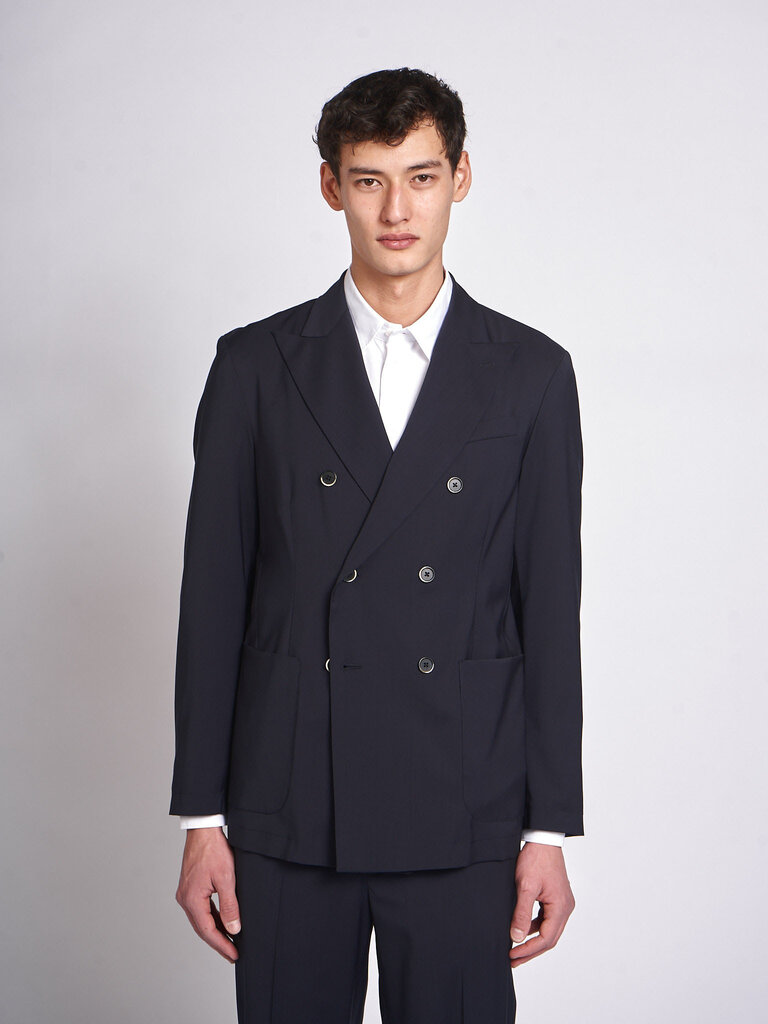 Barena Navy Siroco Tropical Jacket