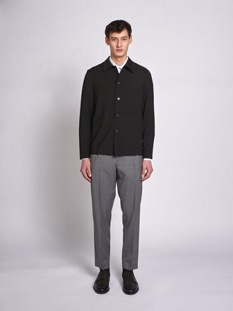 Barena Black Cedrone Tropical Overshirt