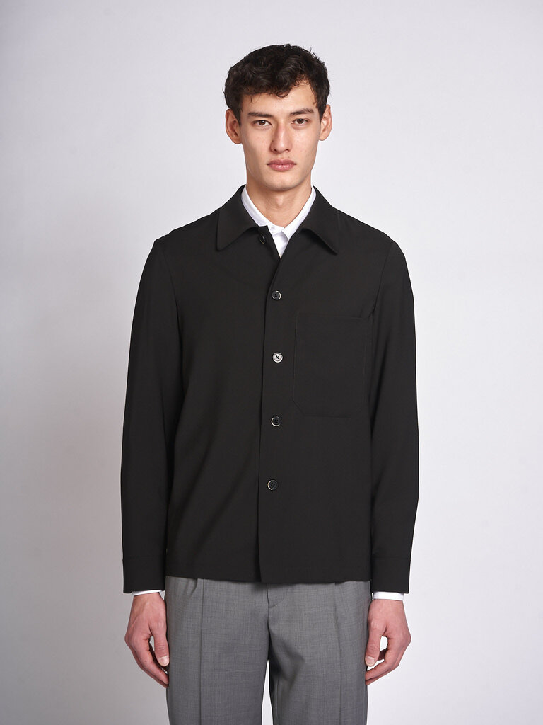 Barena Black Cedrone Tropical Overshirt