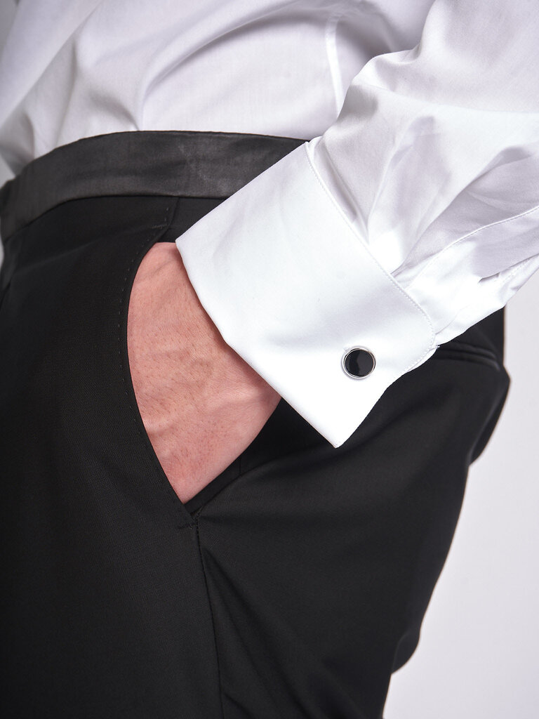 Xacus White 11291-544ML Tuxedo Shirt