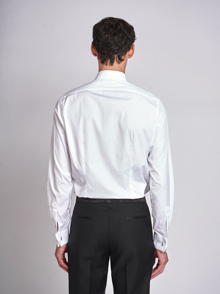 Xacus White 11941-553ML Tuxedo Shirt