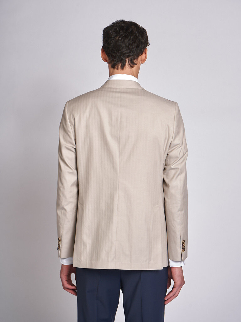 Latorre Beige Notch Lapel Half Lined  Jacket