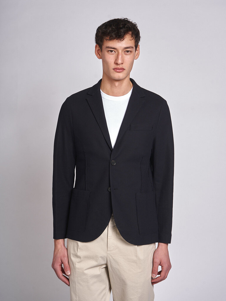 Harris Wharf London Navy 2B. Honeycomb LP CL8P22PPR Jacket