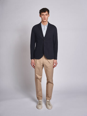 Harris Wharf London Navy 2B. Diagonal Jacket