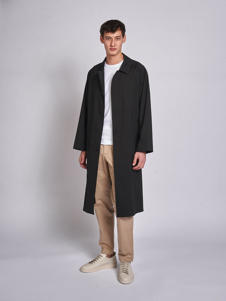 Harris Wharf London Manteau Balmacan Light Technic CA9122PYZ Noir