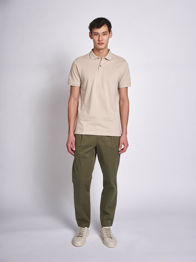 Sunspel Polo Pique MPOL1028 Hazelwood