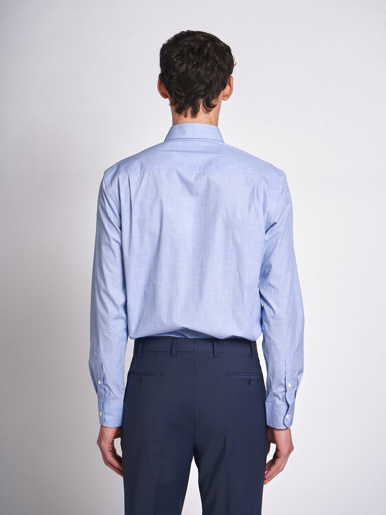 Sunspel Chemise Cotton Stretch LS Dark Blue25