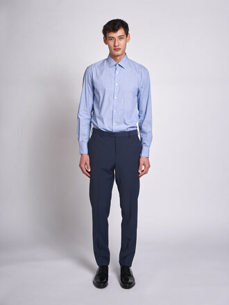 Sunspel Chemise Cotton Stretch LS Dark Blue25