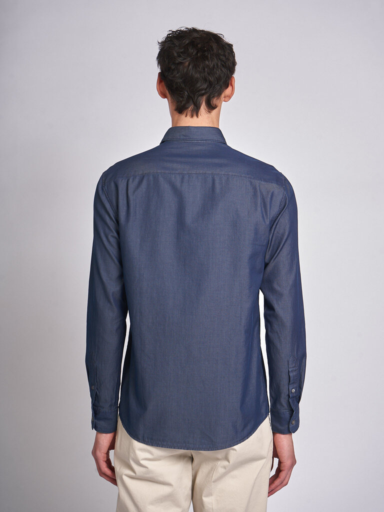 Sunspel Indigo Sea Island LS Shirt