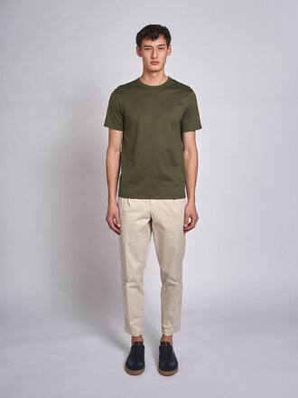 Sunspel Deep Olive26 SS Classic MTSH0001 T-Shirt