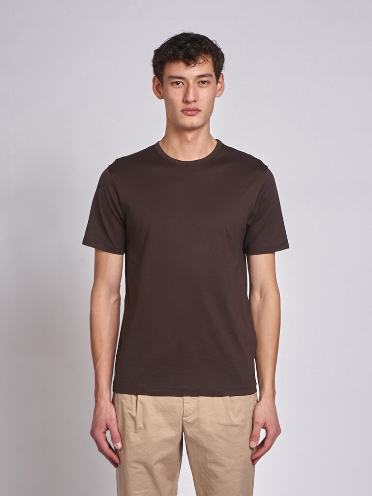 Sunspel T-Shirt SS Classic MTSH0001 Dark Chocolate