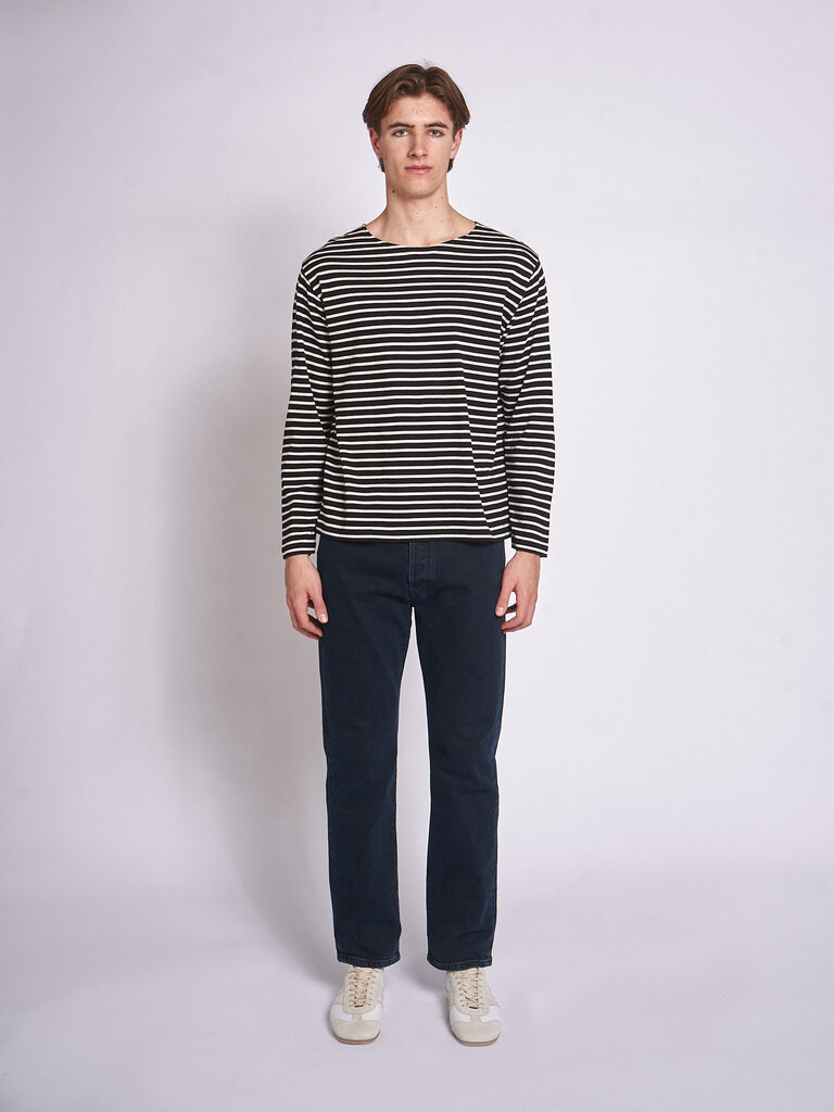 Batoner Black/Ivory Washi Basque Sweater