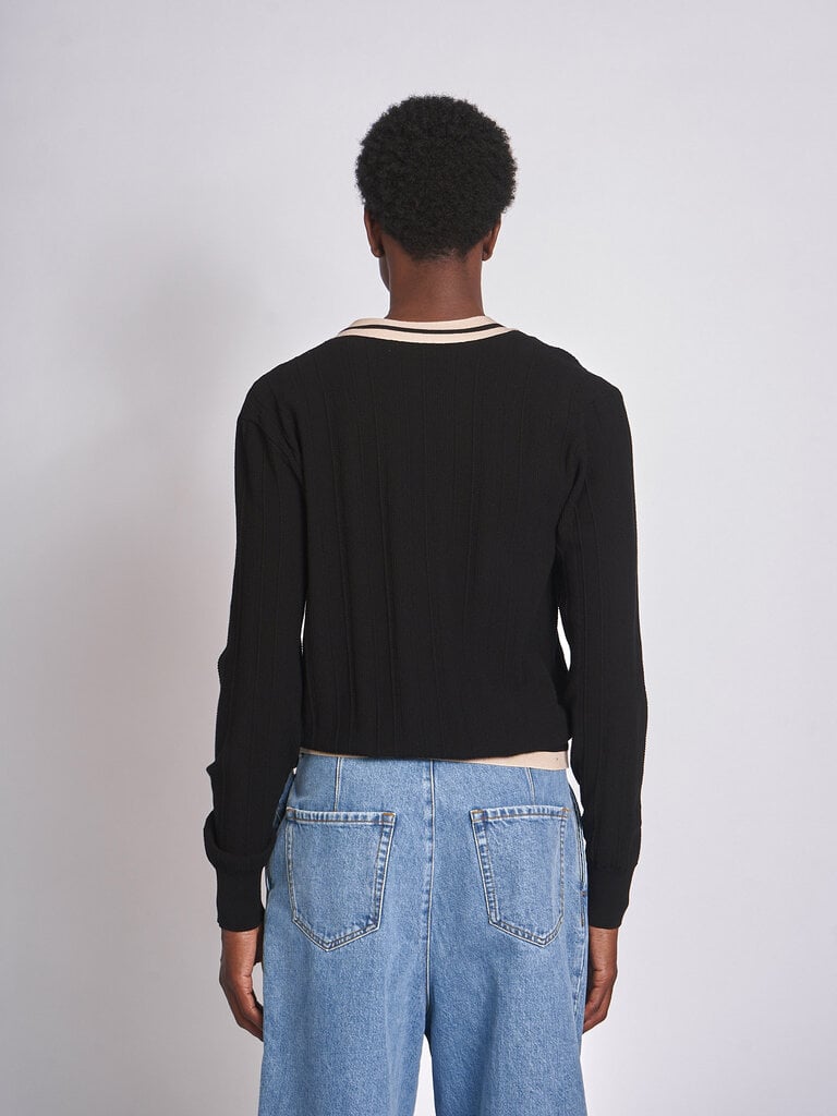 Dries Van Noten Black Magpie M.K. Cardigan