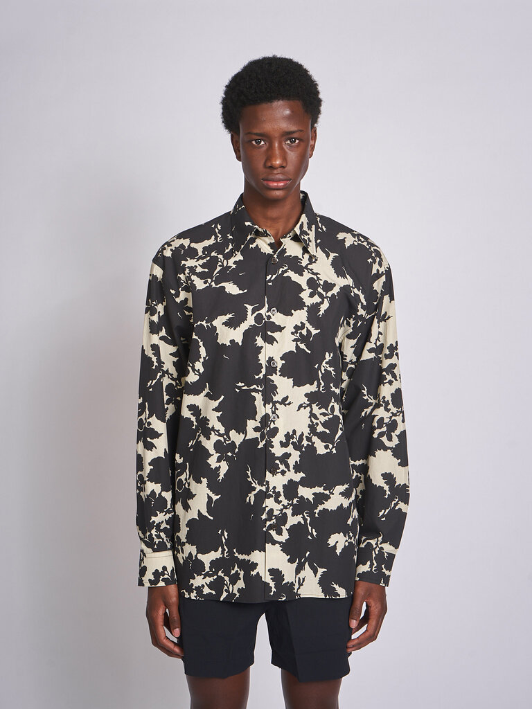 Dries Van Noten Chemise Croom Imprimé Noir