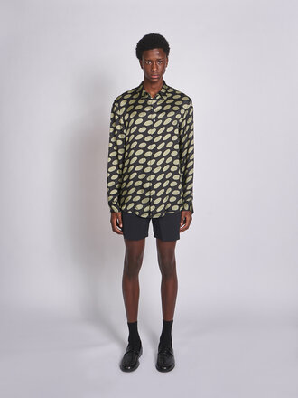 Dries Van Noten Black Caper Shirt