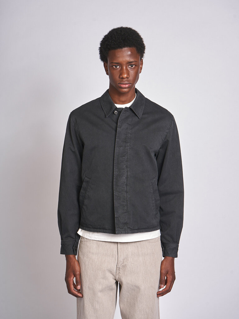 Auralee Blouson Garment-Dyed Finx Light Chino Noir