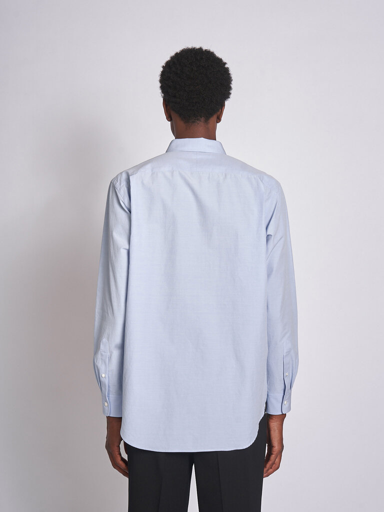 Auralee Light Blue Washed Finx Weather Chambray shirt