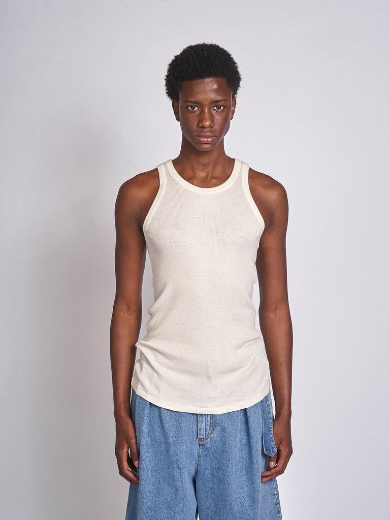 Auralee Camisole Organic Soft Rib Ivoire