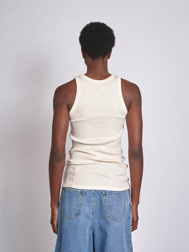 Auralee Ivoire Organic Soft Rib Tanktop