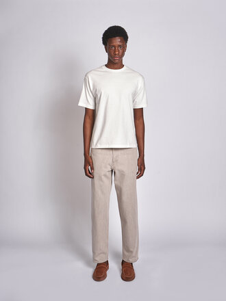 Auralee T-Shirt Brushed Organic Cotton jersey Blanc