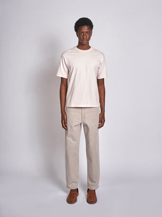 Auralee Light pink Brushed Organic Cotton Jersey T-shirt