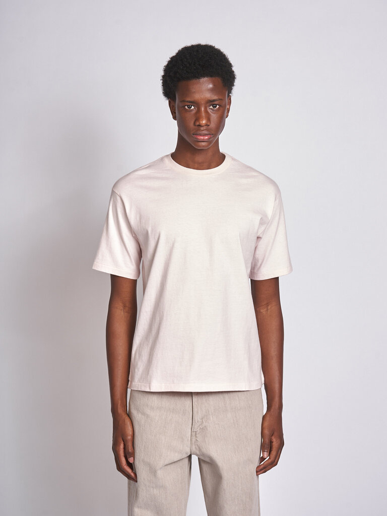 Auralee Light pink Brushed Organic Cotton Jersey T-shirt